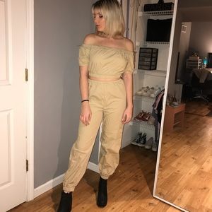 dolls kill beige set